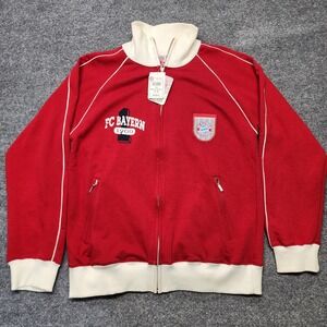FC Bayern Munich Originals Full-Zip Track Jacket Top Red Size Men's Medium NWT